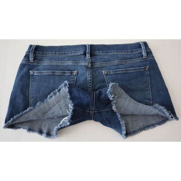 FRAME LC179 Women's Sz 28 Blue Williams Le Cut-Off Denim Shorts - Picture 4 of 8